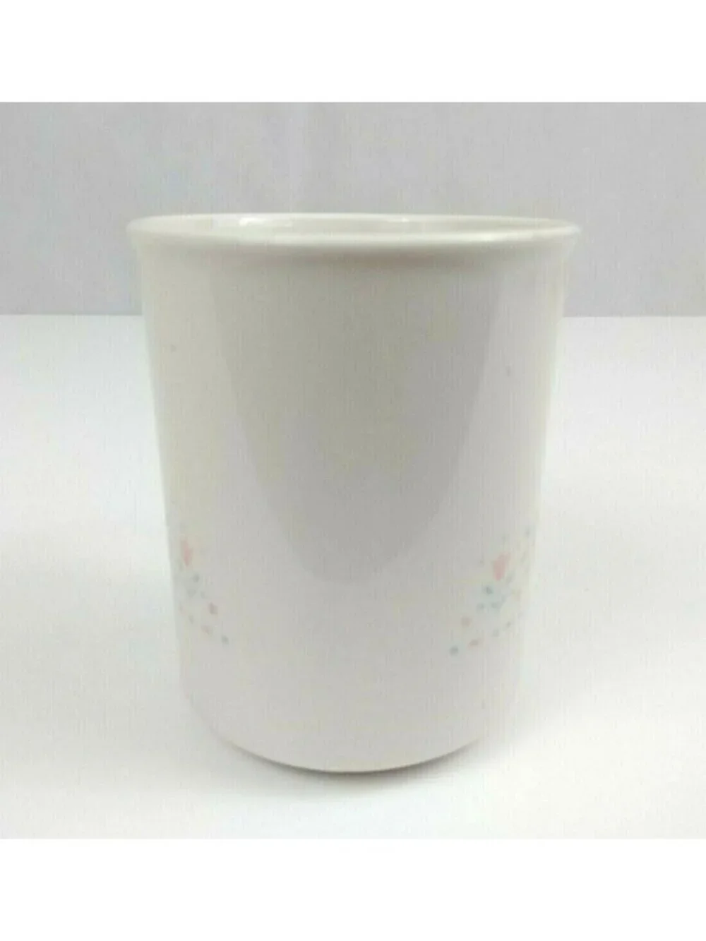 Vintage Corning Forever Yours Off White With Pink Heart & Flowers Coffee Cup Mug